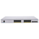 سوئیچ شبکه 24 پورت PoE سیسکو CBS350-24P-4G.