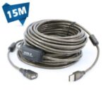 کابل افزایش طول USB تقویت 15 متری (بافر دار)